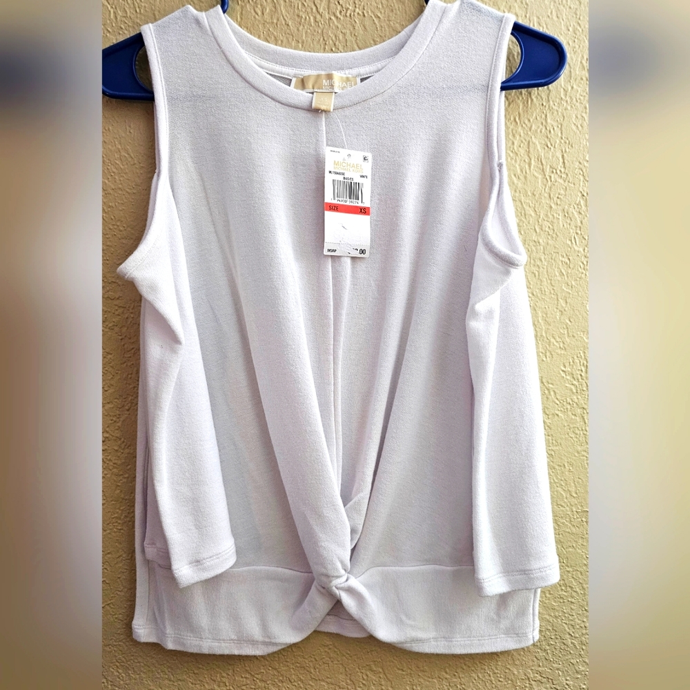 MICHAEL Michael Kors off-shoulder half sleeve knot top XS